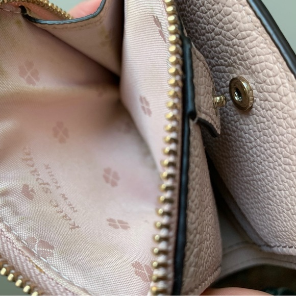 Kate Spade Pink and Burgundy Margaux Bifold Wallet Like New - Picture 5 of 6